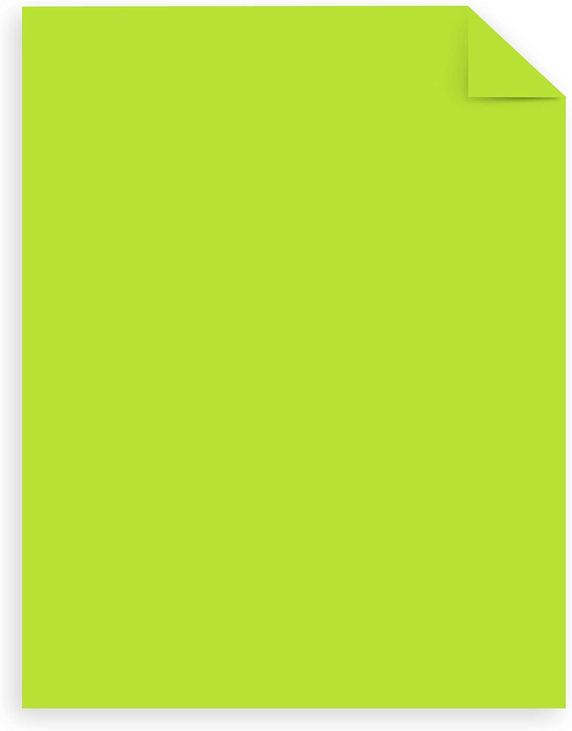 image:imageAstrobrights Mega Collection Colored Cardstock Neon Green 320 Sheets 65 lb176 gsm 85 x 11 MORE SHEETS 916791 Ream