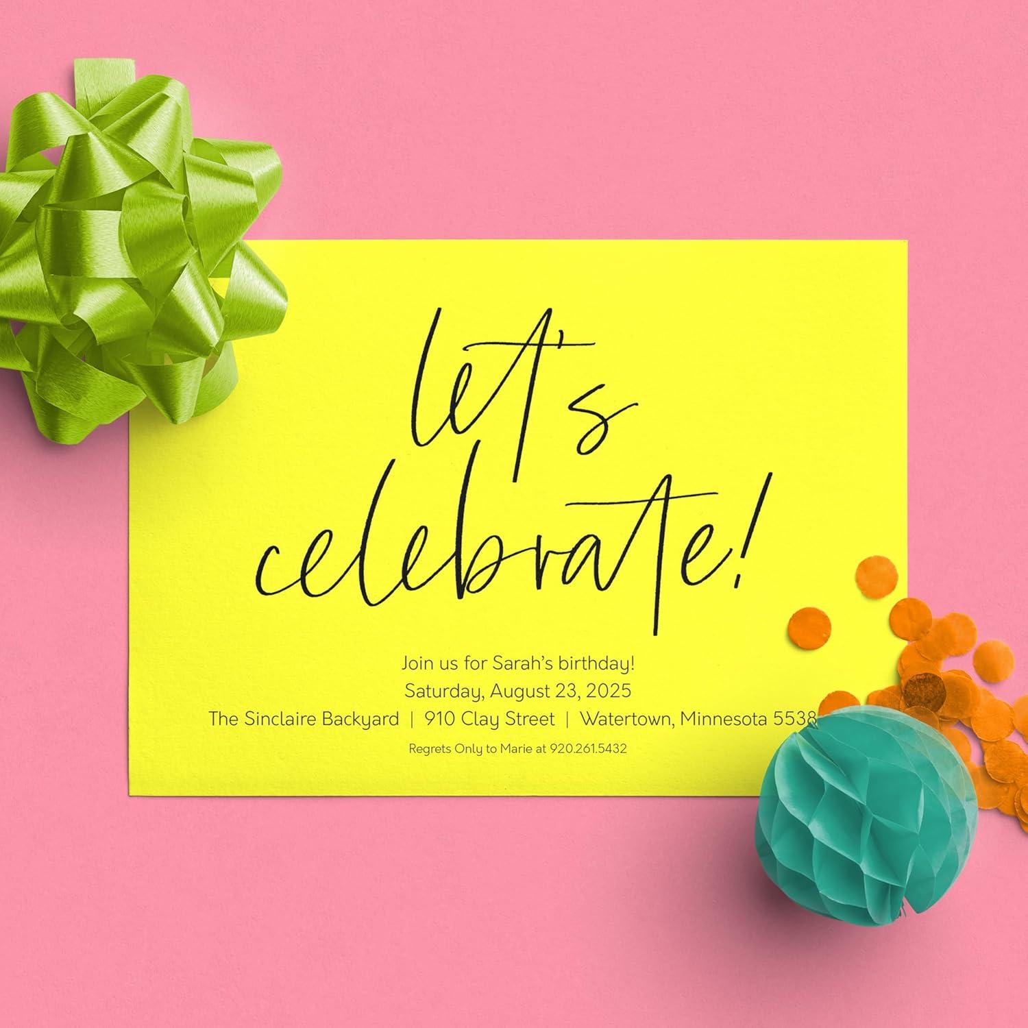 image:imageAstrobrights Mega Collection Colored Cardstock Neon Yellow 320 Sheets 65 lb176 gsm 85 x 11 MORE SHEETS 916991 Ream