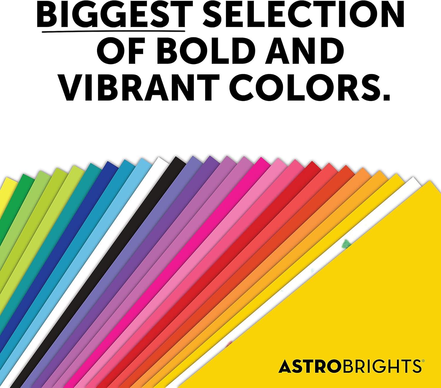 image:imageAstrobrights Mega Collection Colored Cardstock Ultra Pink 320 Sheets 65 lb176 gsm 85 x 11 MORE SHEETS 916801 Ream Pack of 2