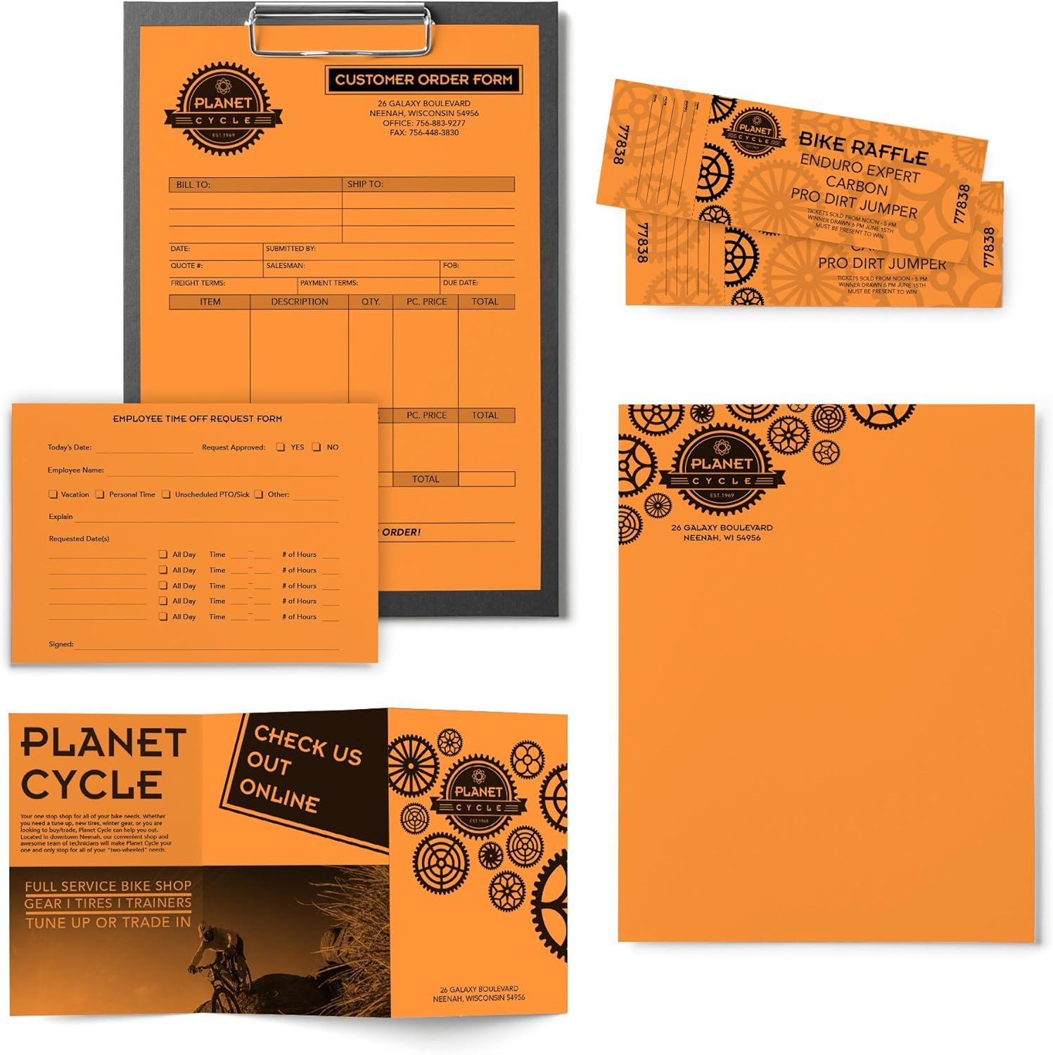 image:imageAstrobrights Mega Collection Colored Paper Bright Orange 625 Sheets 24 lb89 gsm 85 x 11 MORE SHEETS 91619625 Count Pack of 6