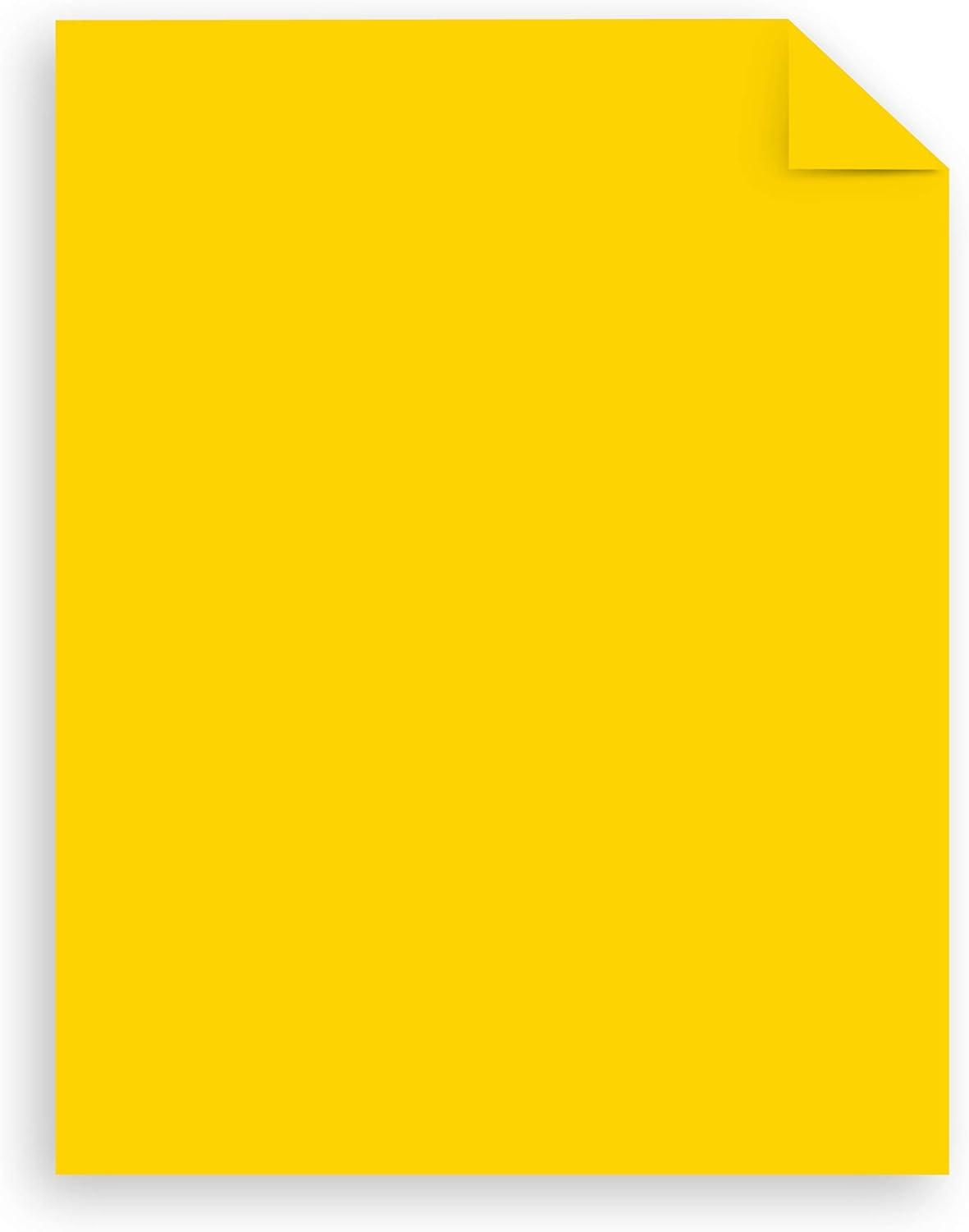 image:imageAstrobrights Mega Collection Colored Paper Bright Yellow 625 Sheets 24 lb89 gsm 85 x 11 MORE SHEETS 91618625 Count Pack of 6