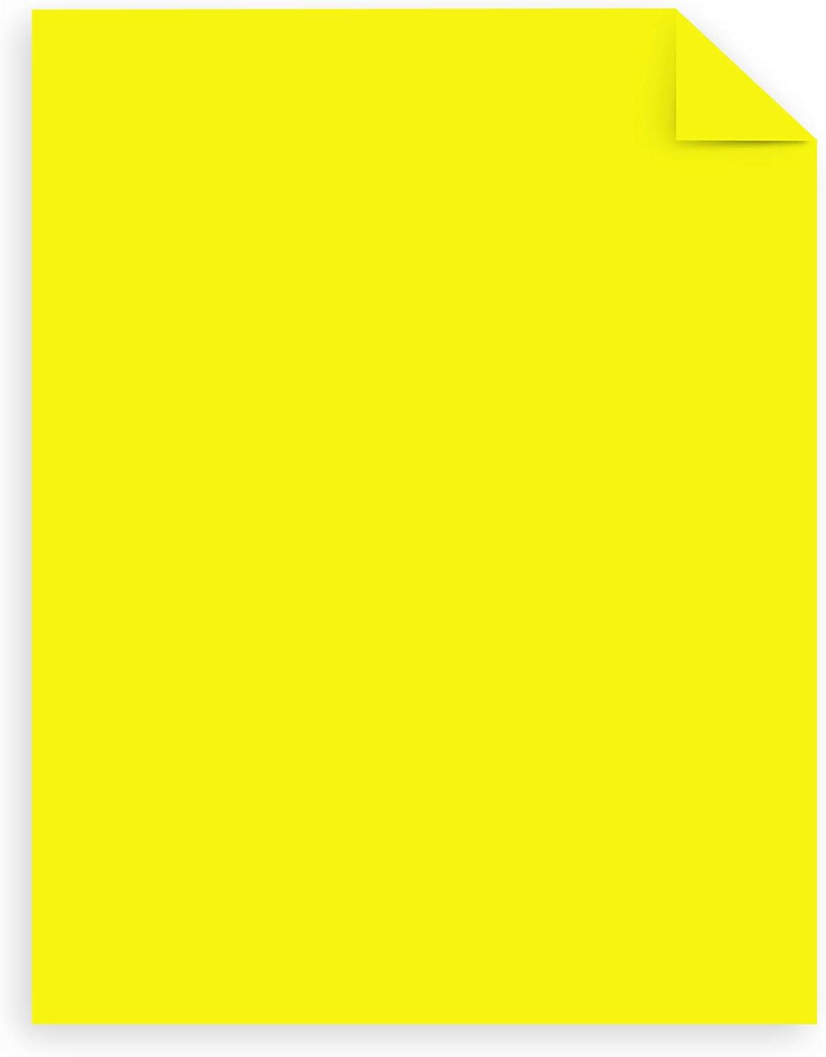 image:imageAstrobrights Mega Collection Colored Paper Neon Yellow 625 Sheets 24 lb89 gsm 85 x 11 MORE SHEETS 916761 Ream