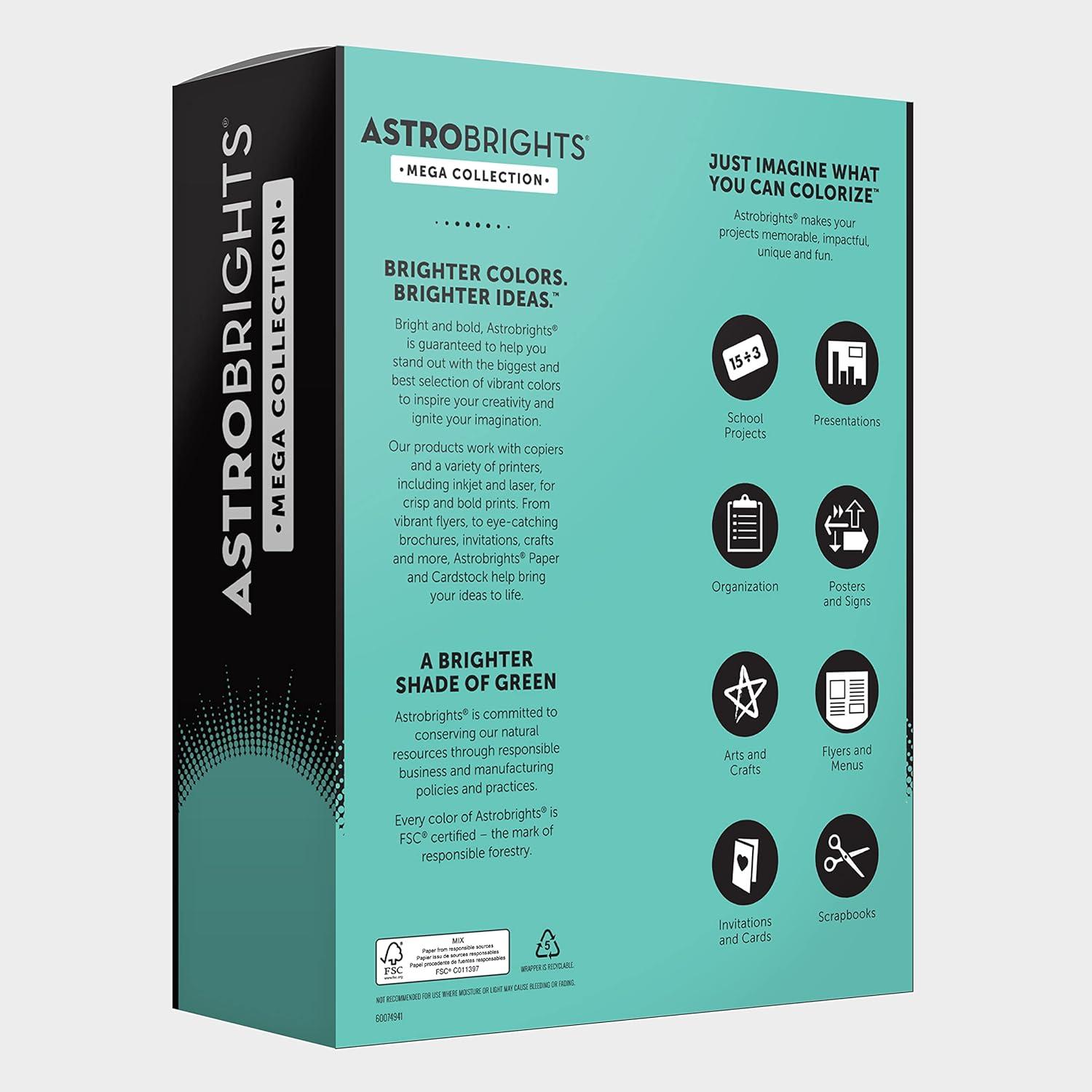image:imageAstrobrights Mega Collection Colored Paper Punchy Pastel Blue Bliss 625 Sheets 24 lb89 gsm 85 x 11 MORE SHEETS 91730625 Count Pack of 6