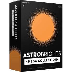 Astrobrights Mega Collection, Colored Cardstock, Bright Orange, 320 Sheets, 65 lb/176 gsm, 8.5″ x 11″ – MORE SHEETS! (91626)(320 Count (Pack of 1))