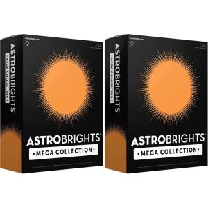 Astrobrights Mega Collection, Colored Paper, Bright Orange, 625 Sheets, 24 lb/89 gsm, 8.5″ x 11″ – MORE SHEETS! (91619)(625 Count (Pack of 2))