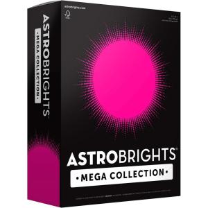 Astrobrights Mega Collection, Colored Paper, Bright Pink, 625 Sheets, 24 lb/89 gsm, 8.5″ x 11″ – MORE SHEETS! (91674)(625 Count (Pack of 1))