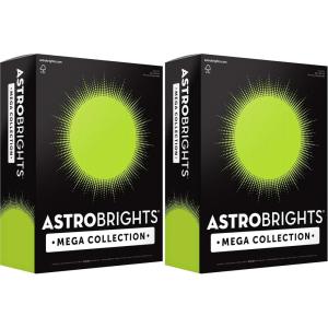 Astrobrights Mega Collection, Colored Paper, Neon Green, 625 Sheets, 24 lb/89 gsm, 8.5″ x 11″ – MORE SHEETS! (91672)(625 Count (Pack of 2))