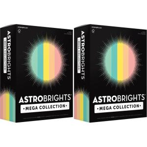 Astrobrights Mega Collection, Colored Paper, Punchy Pastel 5-Color Assortment, 625 Sheets, 24 lb./89 gsm, 8.5″ x 11″ – MORE SHEETS! (91732)(625 Count (Pack of 2))