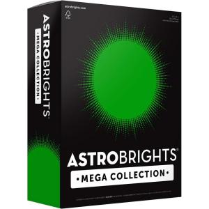 Astrobrights Mega Collection, Colored Paper, Ultra Green, 625 Sheets, 24 lb/89 gsm, 8.5″ x 11″ – MORE SHEETS! (91677)(625 Count (Pack of 1))