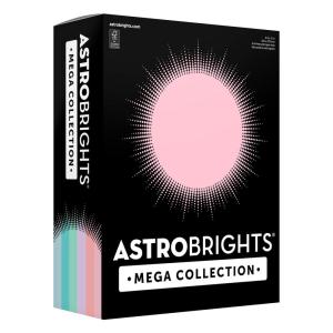 Astrobrights Mega Collection, Colored Paper, Unicorn Assortment, Expanded 6‑Colors, 624 Sheets, 24 lb/89 gsm, 8.5″ x 11″ – MORE COLORS, MORE SHEETS! (92061)