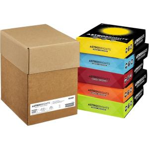Astrobrights Mixed Carton, 8.5″ x 11″, 65 lb./176 gsm, 5-Colors, 250 Sheets Each/1,250 Sheets Total