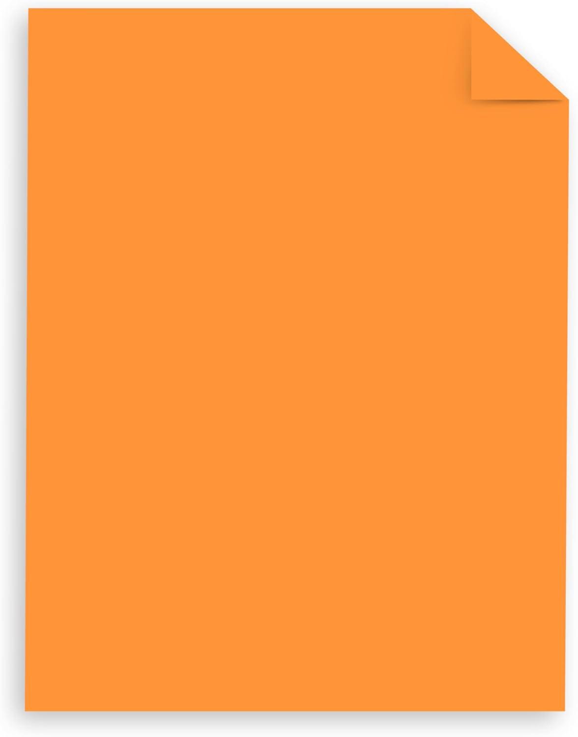image:imageAstrobrights Colored Cardstock Bright Orange 65 lb176 gsm 85 x 11 126 Sheets AcidFree LigninFree Perfect for School Office amp DIY 91979