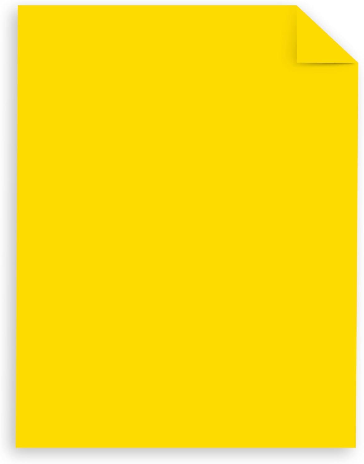 image:imageAstrobrights Colored Cardstock Bright Yellow 65 lb176 gsm 85 x 11 126 Sheets AcidFree LigninFree Perfect for School Office amp DIY 91980