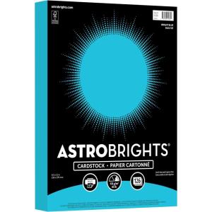 Astrobrights Colored Cardstock, Bright Blue, 65 lb./176 gsm, 8.5” x 11”, 126 Sheets, Acid‑Free, Lignin‑Free, Perfect for School, Office & DIY (91981)