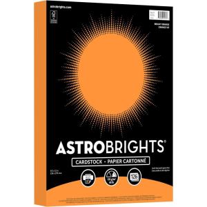 Astrobrights Colored Cardstock, Bright Orange, 65 lb./176 gsm, 8.5” x 11”, 126 Sheets, Acid‑Free, Lignin‑Free, Perfect for School, Office & DIY (91979)