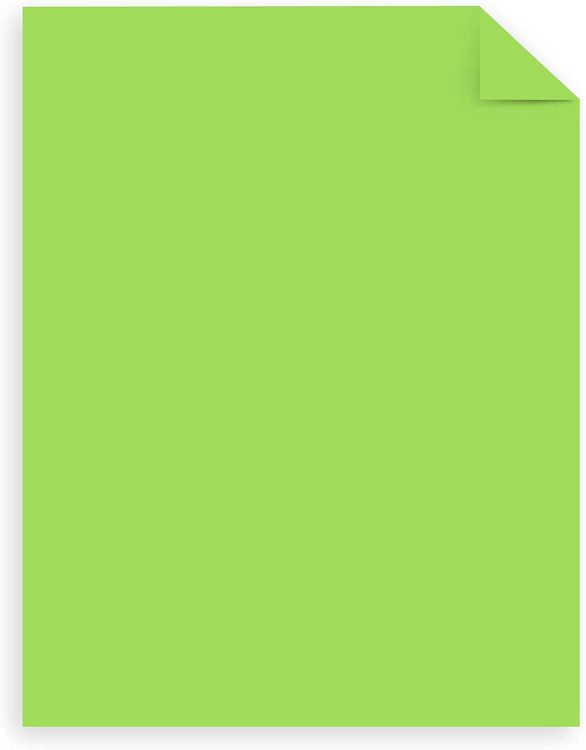 image:imageAstrobrights Mega Collection Colored Cardstock Bright Lime Green 320 Sheets 65 lb176 gsm 85 x 11 MORE SHEETS 916981 Ream