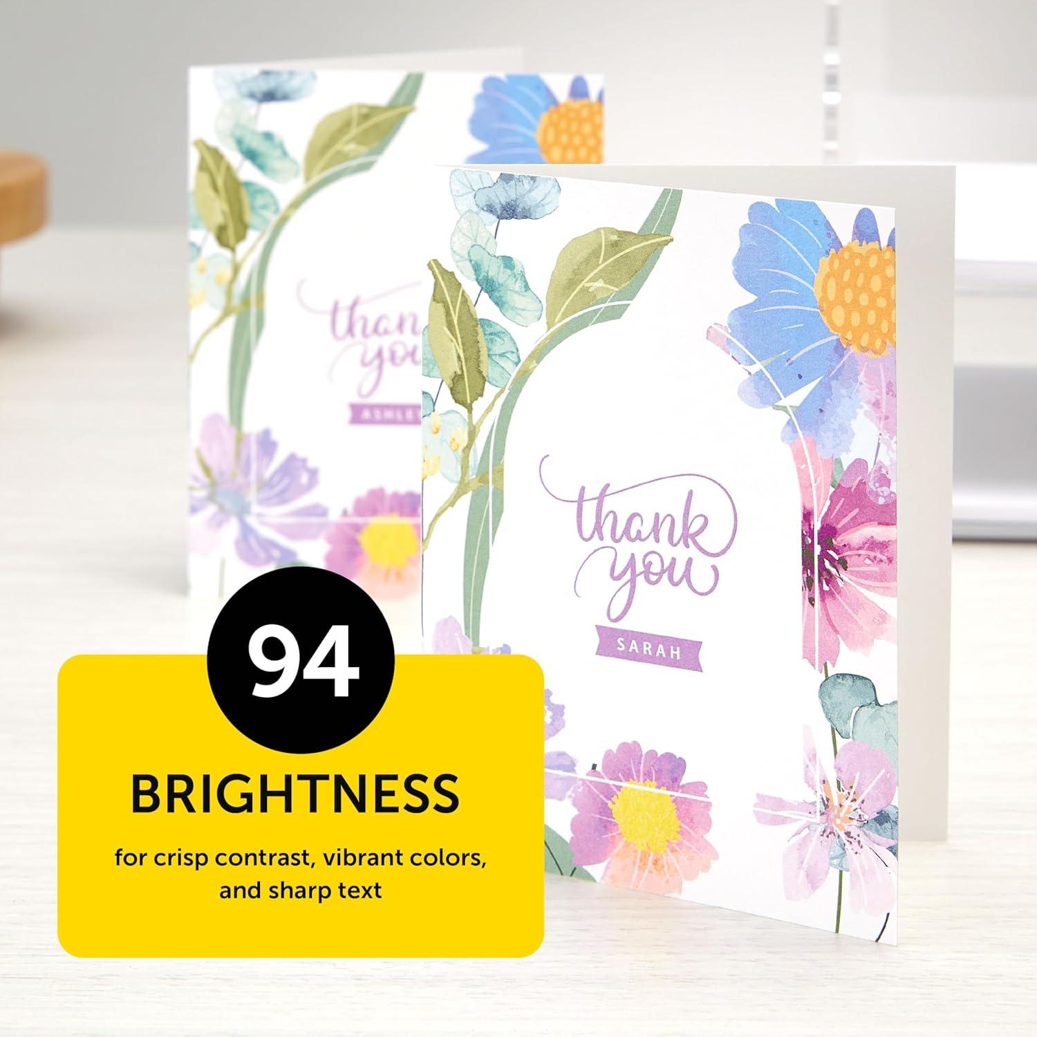 image:imagePremium Astrobrights White Cardstock 85 x 11 110 lb Index 94 Brightness 200 Sheets Heavyweight Astro White Card Stock for Invitations Business Cards Crafts and Printing