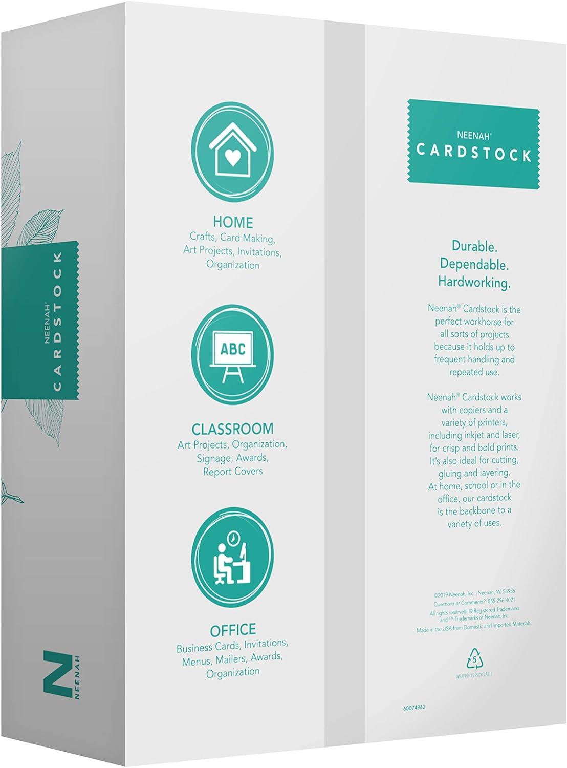 image:imageNeenah Vellum Bristol Cardstock Lightweight 325 Sheets 67 lb147 gsm 94 Brightness 85 x 11 MORE SHEETS 916334Pack