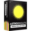 image:imageAstrobrights Mega Collection Colored Cardstock Flourescent 5Color Assortment 320 Sheets 65 lb176 gsm 85 x 11  MORE SHEETS 917031 Ream