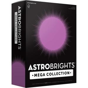 Astrobrights Mega Collection, Colored Cardstock, Bright Purple, 320 Sheets, 65 lb/176 gsm, 8.5″ x 11″ – MORE SHEETS! (91697)(320 Count (Pack of 1))