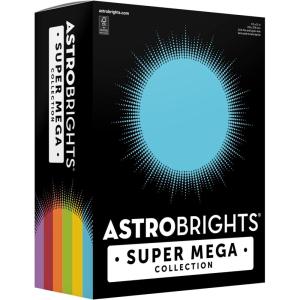 Astrobrights Super Mega Collection, Colored Cardstock, Classic Assortment, Expanded 6‑Colors, 396 Sheets, 65 lb./176 gsm, 8.5″ x 11″ – MORE COLORS, EVEN MORE SHEETS! (91492)